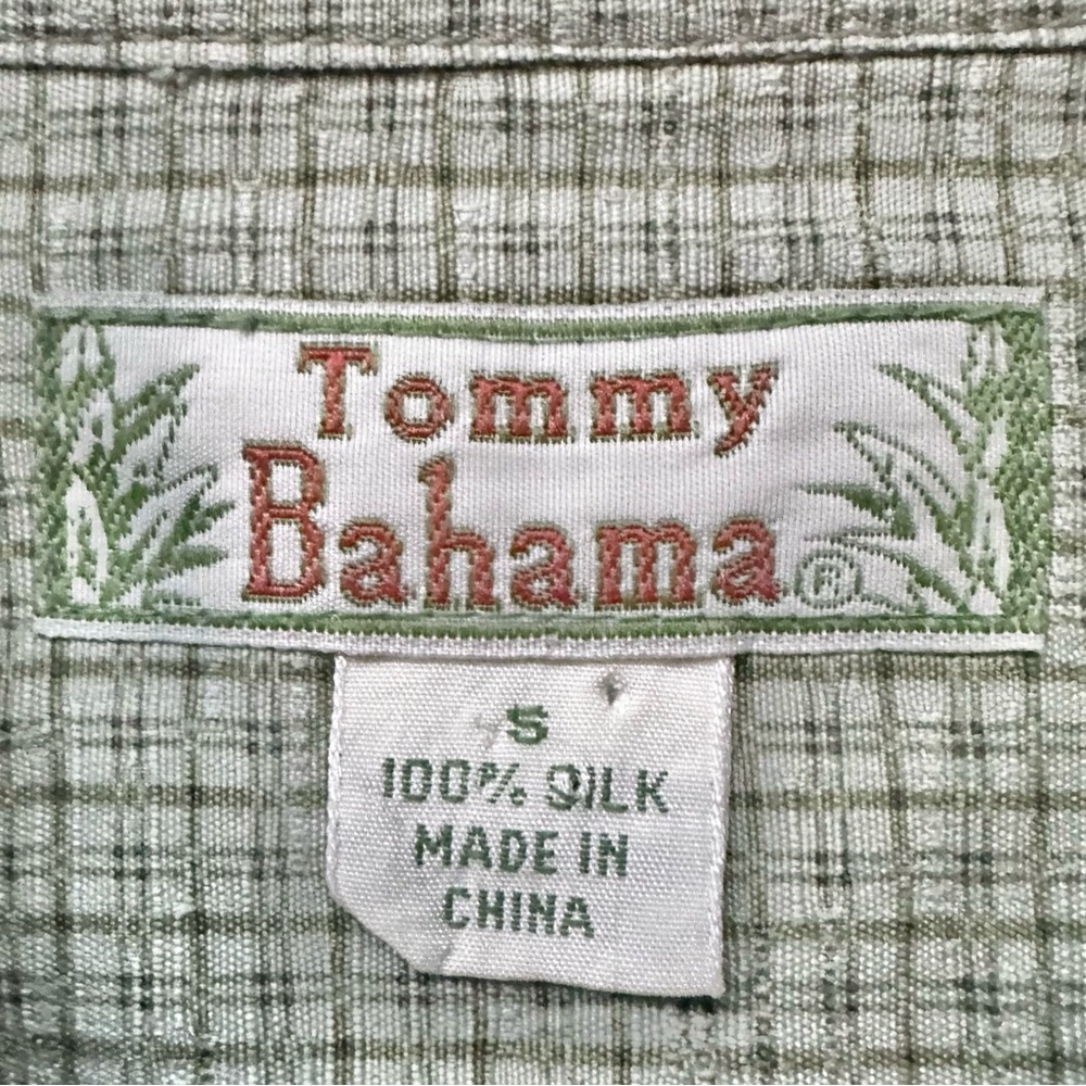 🔥 100% SILK Tommy Bahama Long Sleeve Button Down Shirt - Picture 3 of 5